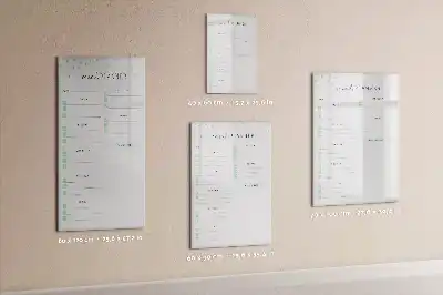 Tableau effaçable magnétique pour menu planificateur de repas hebdomadaire