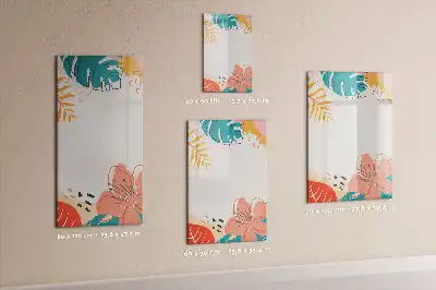 Tableau magnétique effaçable à sec motif fleur d'été