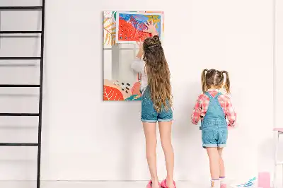 Tableau magnétique effaçable à sec motif fleur d'été