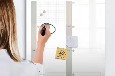 Tableau effaçable à sec magnétique planificateur hebdomadaire