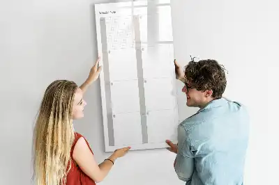 Tableau effaçable à sec magnétique planificateur hebdomadaire