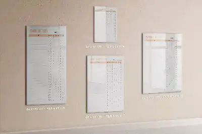 Tableau magnétique effaçable à sec modèle pour liste de nettoyage