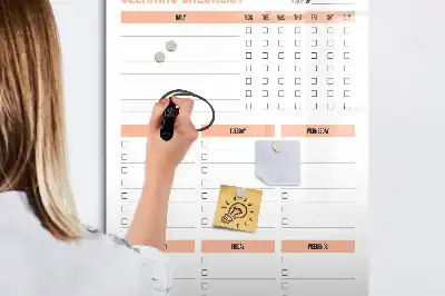 Tableau magnétique effaçable à sec liste de nettoyage