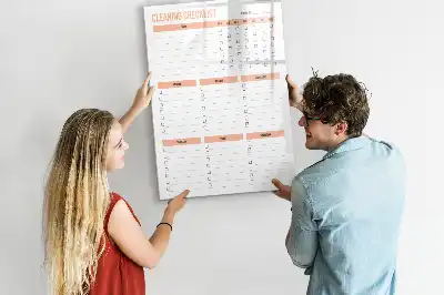Tableau magnétique effaçable à sec liste de nettoyage