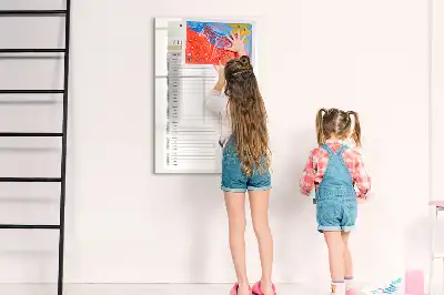 Tableau magnétique effaçable à sec pour le programme de repas hebdomadaire