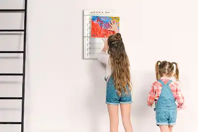 Tableau magnétique effaçable à sec pour le programme de repas hebdomadaire