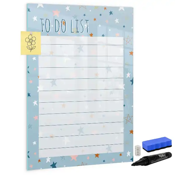 Tableau magnétique effaçable à sec liste de tâches