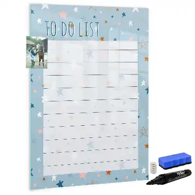 Tableau magnétique effaçable à sec liste de tâches