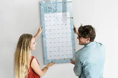 Tableau magnétique effaçable à sec liste de tâches