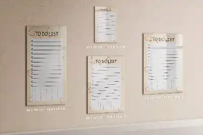 Tableau magnétique effaçable à sec pour liste de tâches