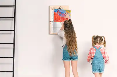 Tableau magnétique effaçable à sec pour liste de tâches
