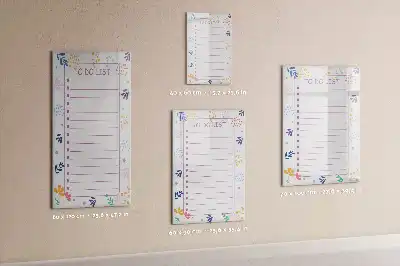 Tableau magnétique effaçable à sec liste de tâches