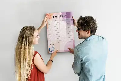 Tableau magnétique effaçable à sec liste de choses à faire