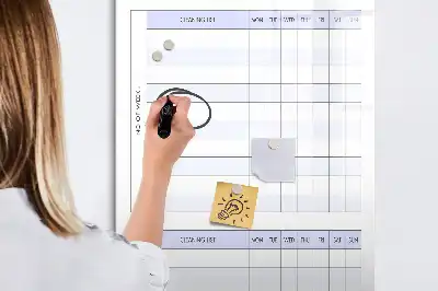 Planning de ménage tableau magnétique effaçable à sec