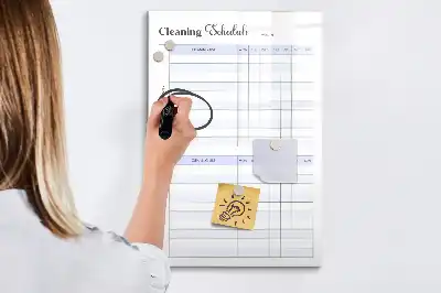 Planning de ménage tableau magnétique effaçable à sec