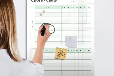 Tableau des tâches magnétique effaçable à sec avec surface effaçable à sec