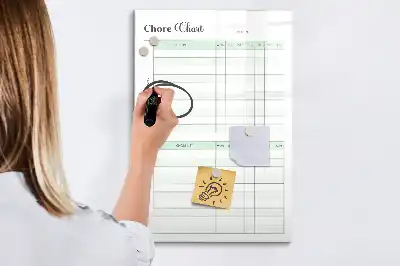 Tableau des tâches magnétique effaçable à sec avec surface effaçable à sec