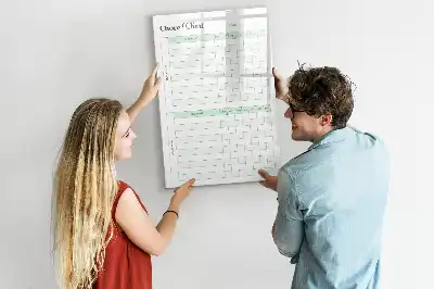 Tableau des tâches magnétique effaçable à sec avec surface effaçable à sec