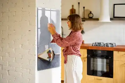 Tableau effaçable à sec magnétique en forme de part de gâteau