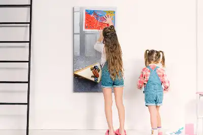 Tableau effaçable à sec magnétique en forme de part de gâteau
