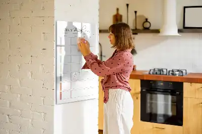 Tableau magnétique effaçable à sec organisateur pour programme de repas hebdomadaire