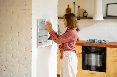 Tableau magnétique effaçable à sec pour liste de courses