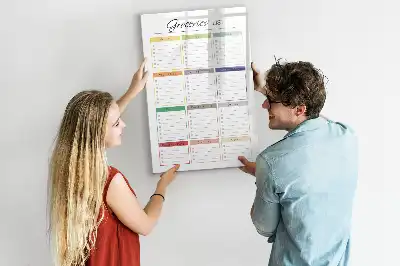 Tableau magnétique effaçable à sec pour liste de courses