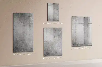 Tableau magnétique effaçable à sec en béton clair