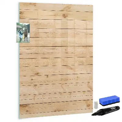 Tableau blanc magnétique effaçable à sec planches claires
