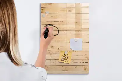 Tableau blanc magnétique effaçable à sec planches claires