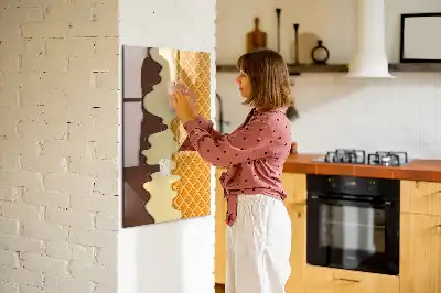 Tableau magnétique effaçable à sec modèle glace avec nappage