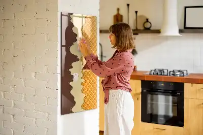 Tableau magnétique effaçable à sec modèle glace avec nappage