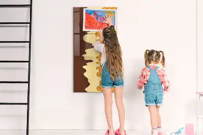 Tableau magnétique effaçable à sec modèle glace avec nappage