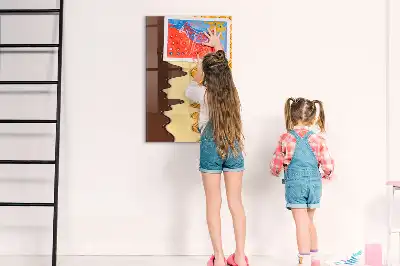 Tableau magnétique effaçable à sec modèle glace avec nappage