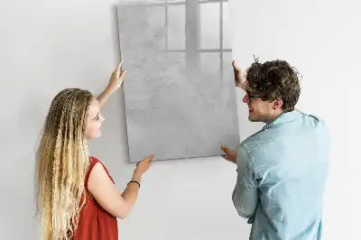 Tableau effaçable à sec magnétique en béton clair