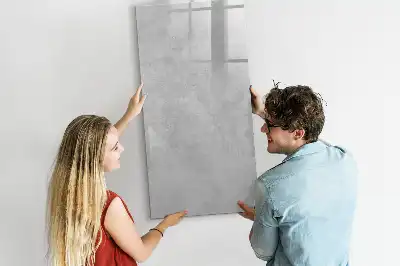 Tableau effaçable à sec magnétique en béton clair