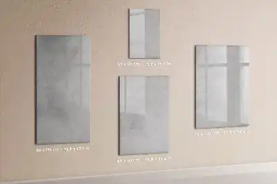 Tableau effaçable à sec magnétique en béton clair