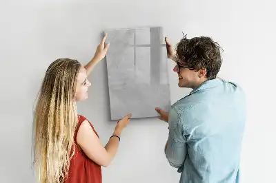 Tableau effaçable à sec magnétique en béton clair