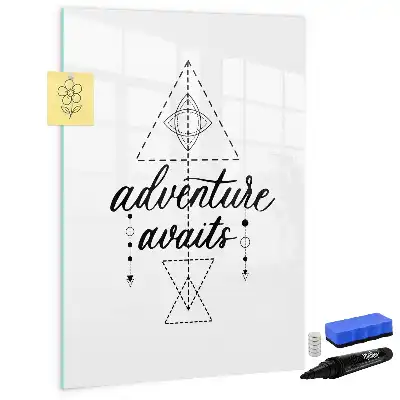 Tableau magnétique effaçable à sec modèle Aventure