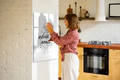 Tableau magnétique effaçable à sec modèle Aventure