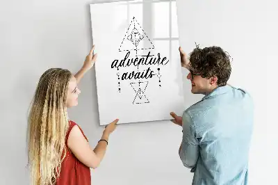 Tableau magnétique effaçable à sec modèle Aventure