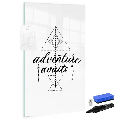 Tableau magnétique effaçable à sec modèle Aventure