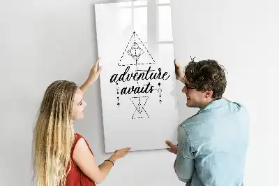 Tableau magnétique effaçable à sec modèle Aventure