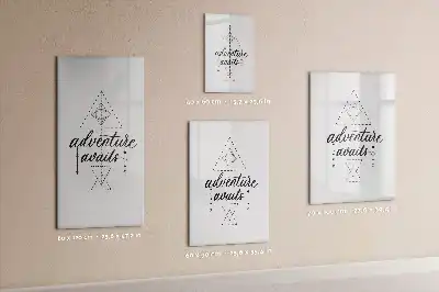 Tableau magnétique effaçable à sec modèle Aventure