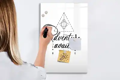Tableau magnétique effaçable à sec modèle Aventure