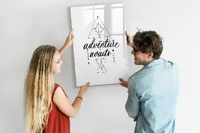 Tableau magnétique effaçable à sec modèle Aventure