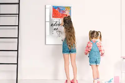 Tableau magnétique effaçable à sec modèle Aventure