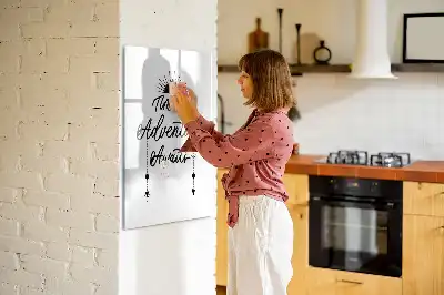 Tableau effaçable à sec magnétique modèle Aventure