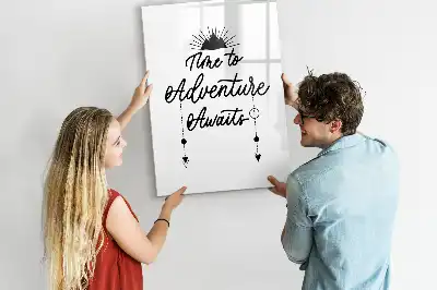 Tableau effaçable à sec magnétique modèle Aventure