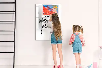 Tableau effaçable à sec magnétique modèle Aventure
